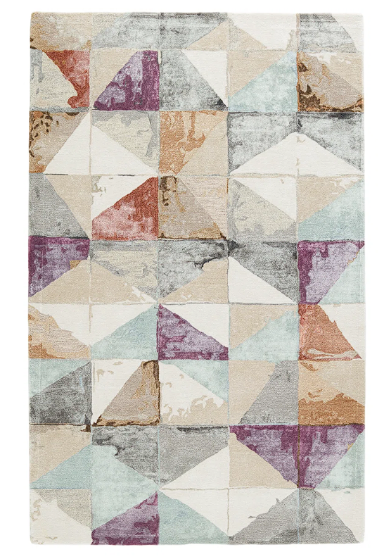 Viscose Geometric Rug