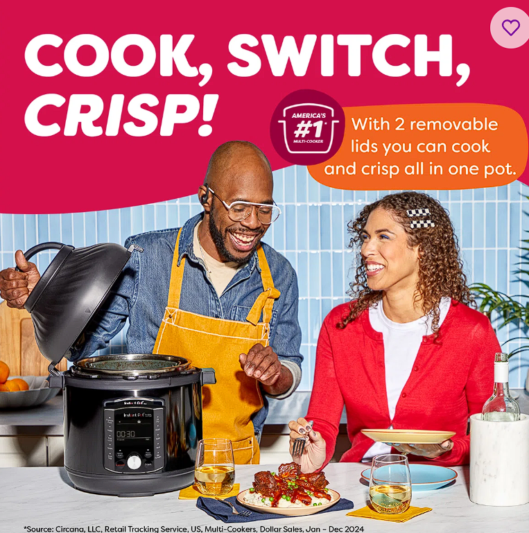 Instant Pot® Pro ™ 8-Quart Multi-Purpose Pressure Cooker & Air Fryer