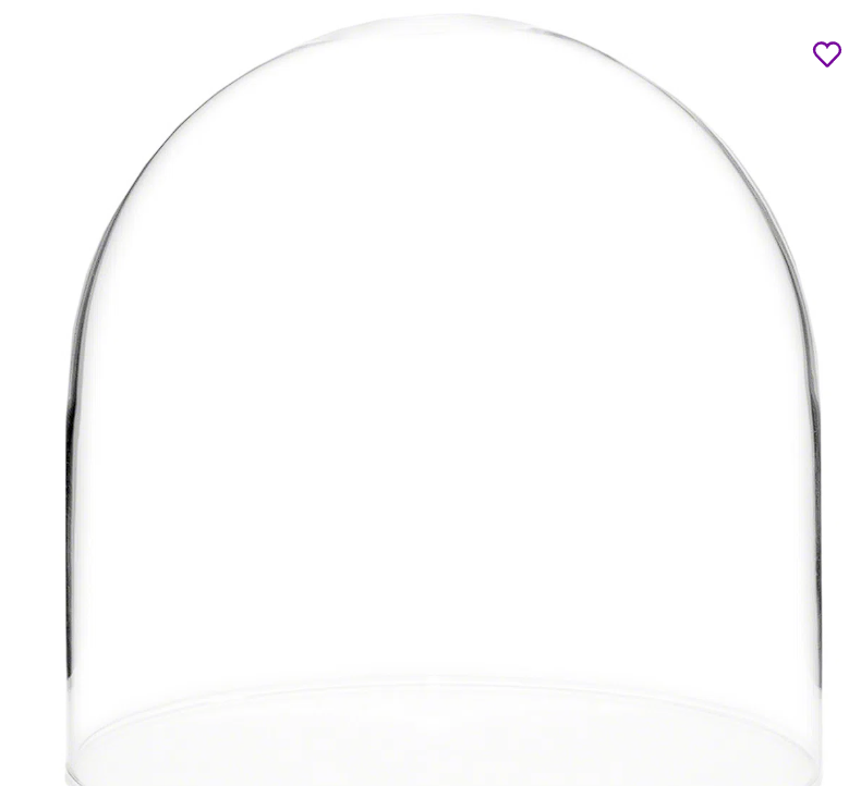 Jenett Glass Dome Bell 8" x 8"