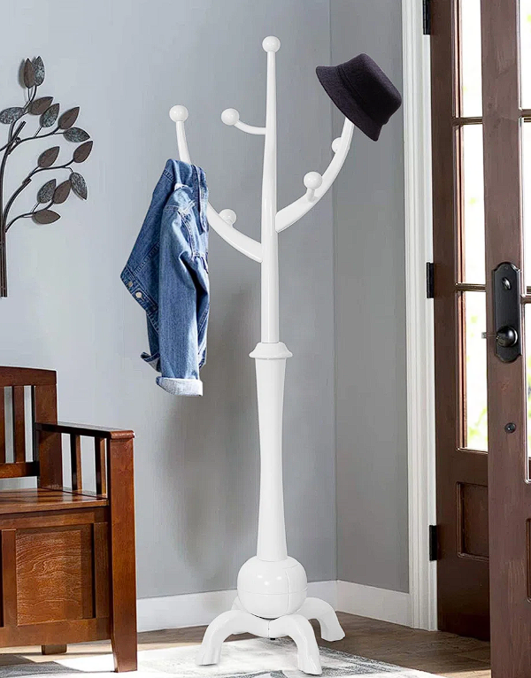Janiya 8-hook freestanding coat rack