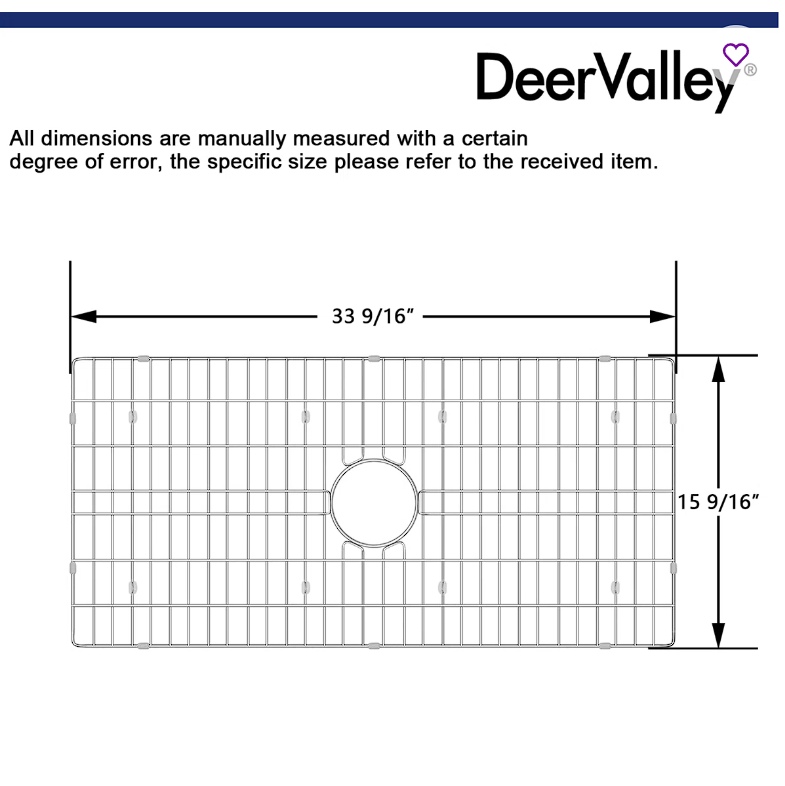 DV-K505G10 33.54-inch x 15.55-inch Sink Grid