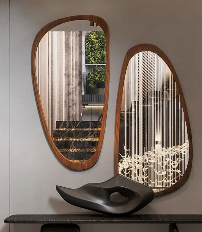 Asymmetric Wall Accent Mirror