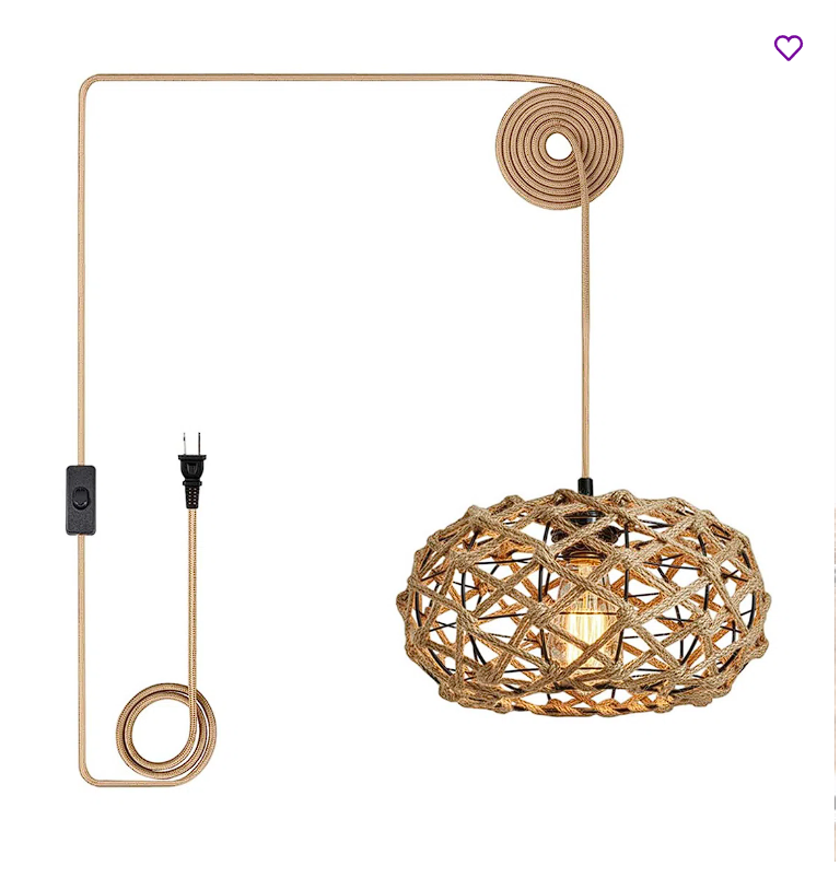 Herblain 1- Light Plug-in Pendant Light