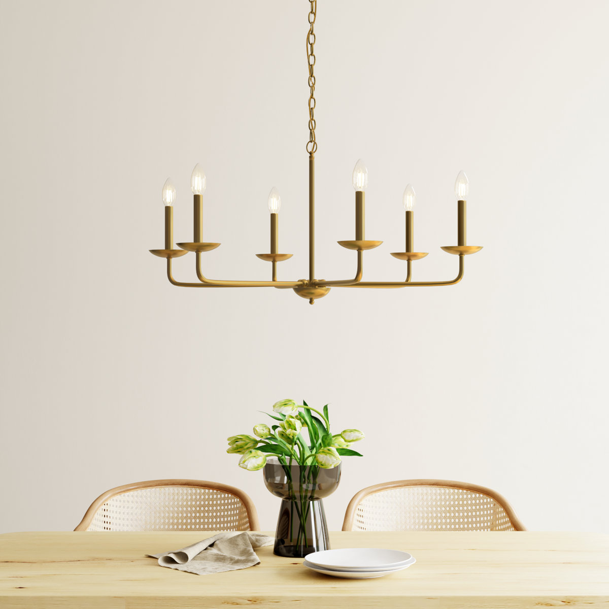 Baltray 6 - Light Candle Style Classic/Traditional Chandelier