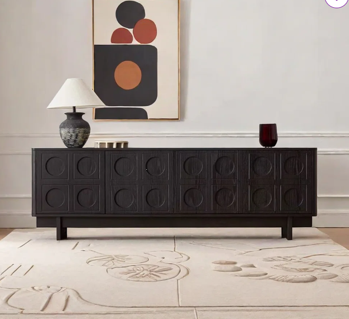 Tozi Solid Wood 78.7'' W Storage Credenza