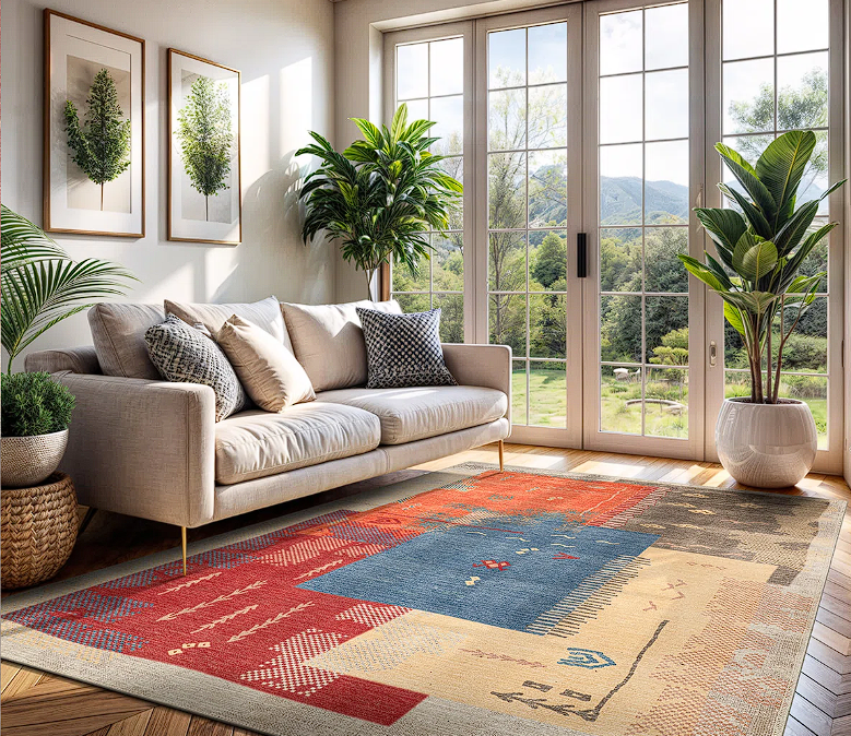 Koressa mat with non-slip backing