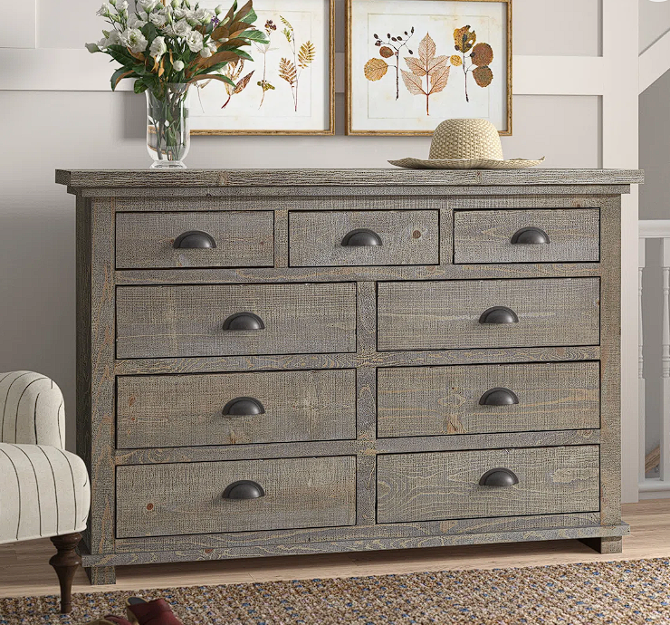 Tripp 9 Drawer 64" W Dresser