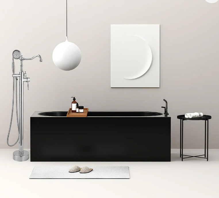 Freestanding Bathtub Faucet in Oil Bath, Freestanding 9900-Chrome