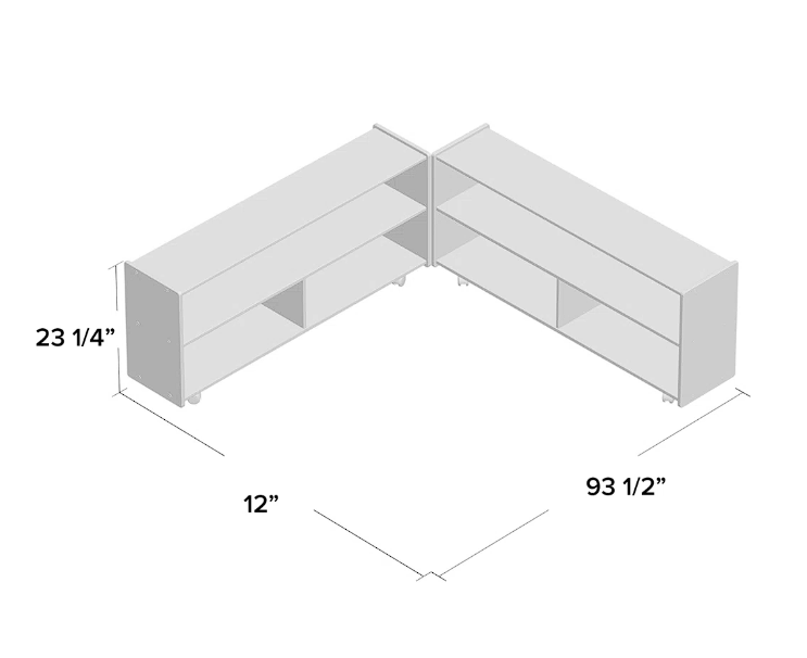 Contender Multi-Purpose Folding Storage Unit - 23-in H
